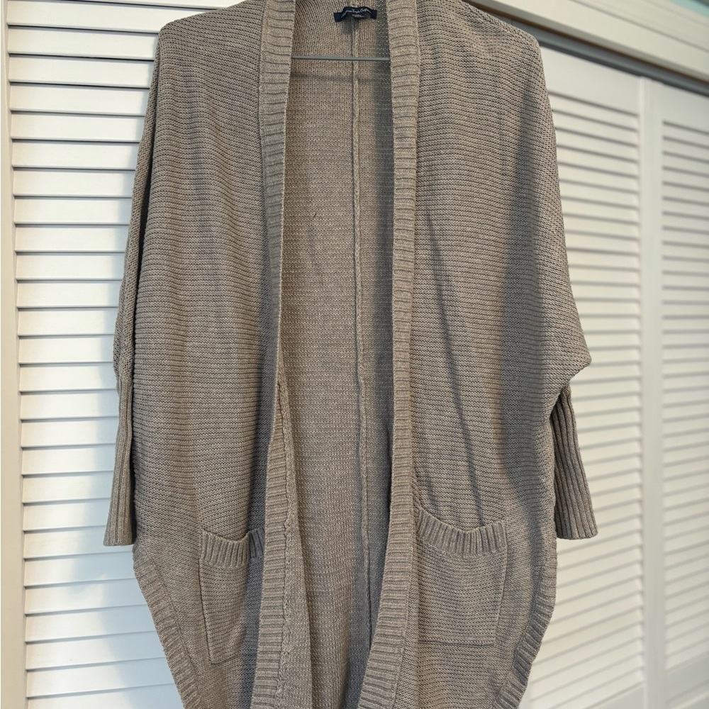 Women's light grey/brown cardigan American Eagle